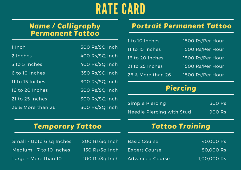 Rate Card Modified 2 Karan Tattoo