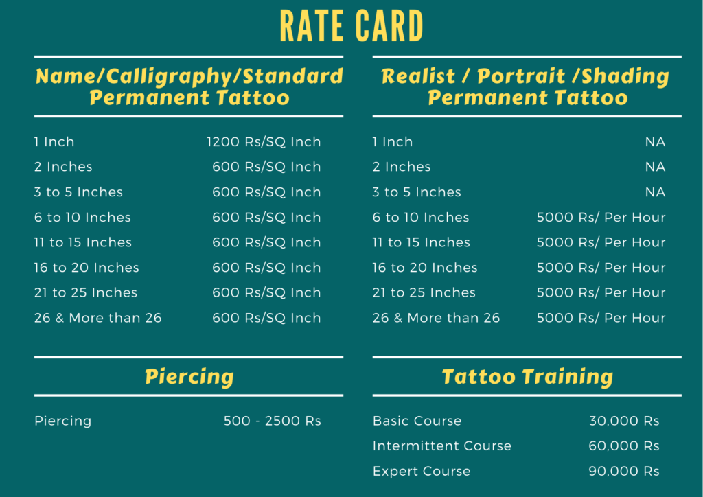 Rate Card Modified 4 Inksignia Tattoo Studio