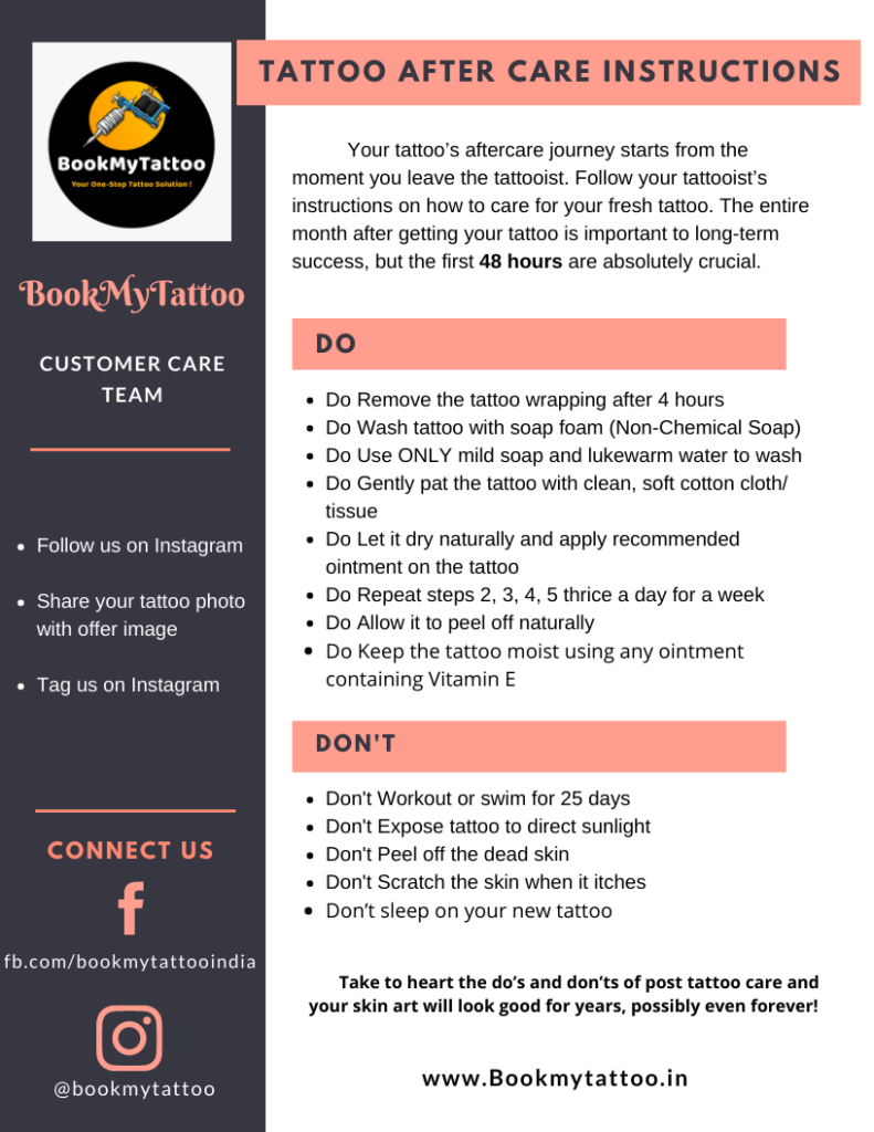 Tattoo Aftercare Instructions, Products, And How to Avoid Infection
